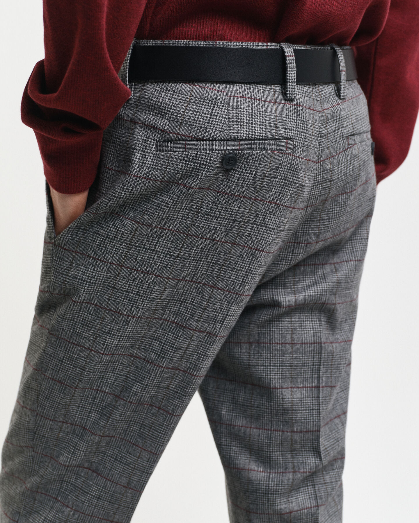 Pantalon de costume slim fit à carreaux