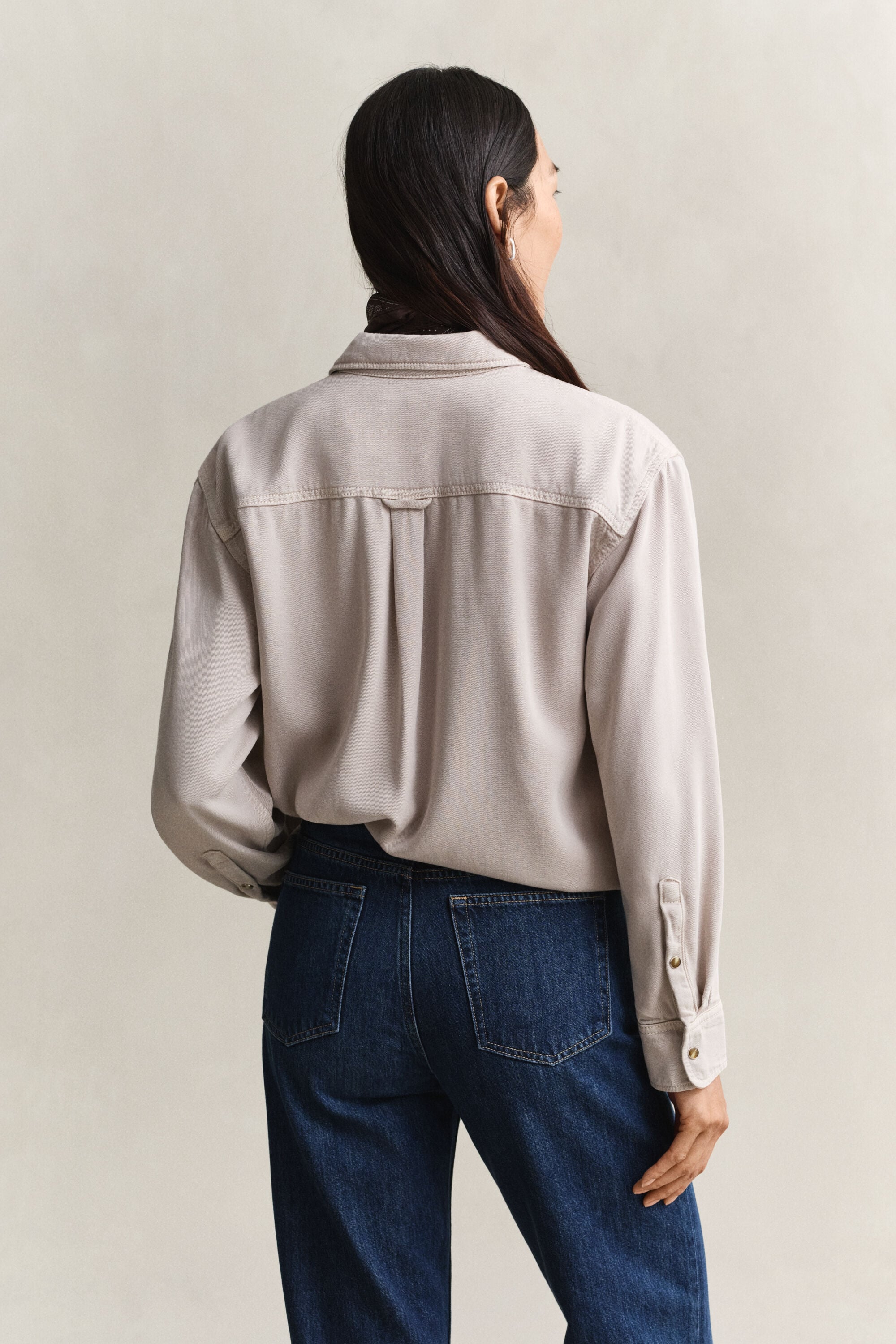 Chemise style ranger en sergé de denim