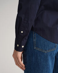 Chemise regular fit en popeline de coton