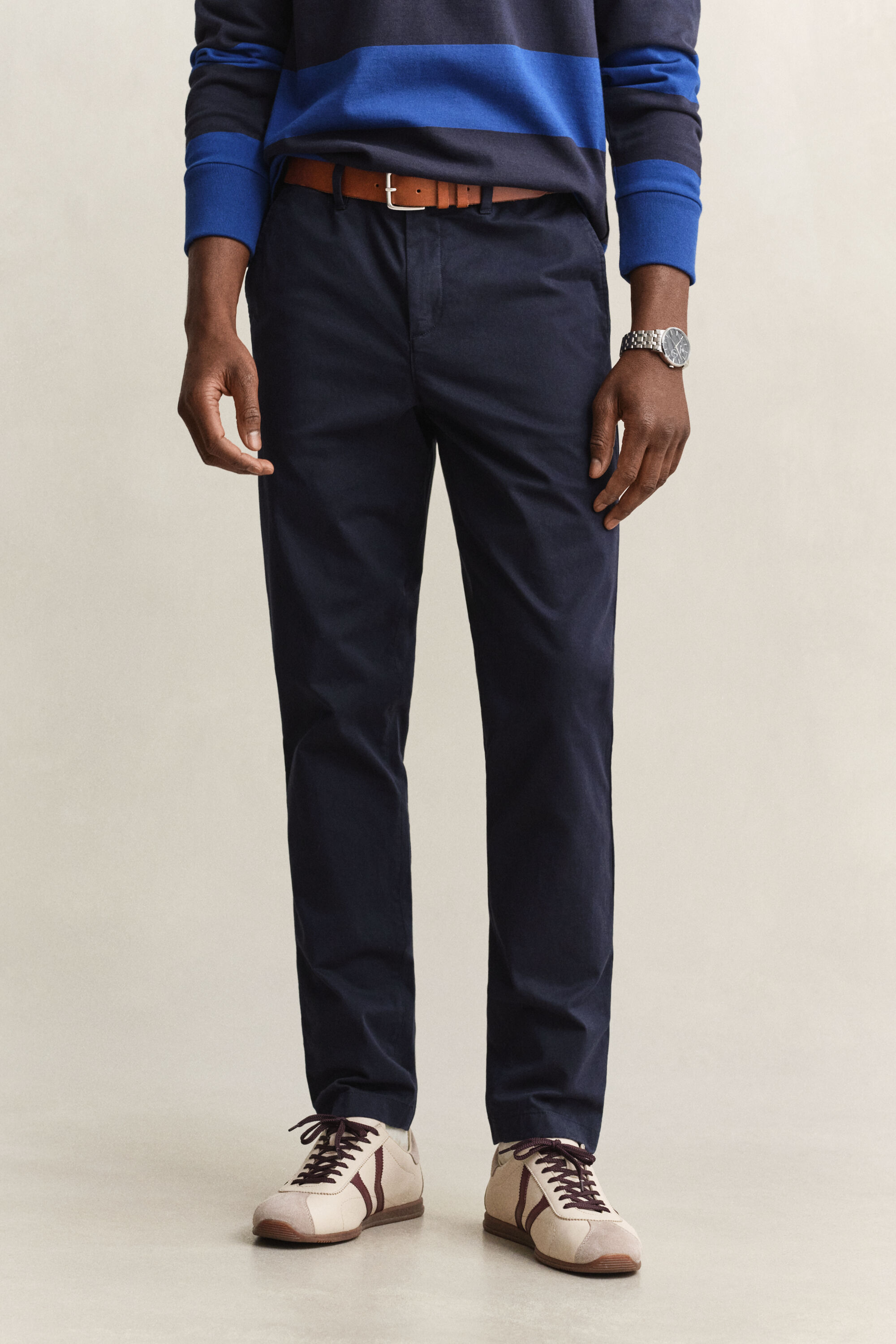 Pantalon chino classique coupe slim