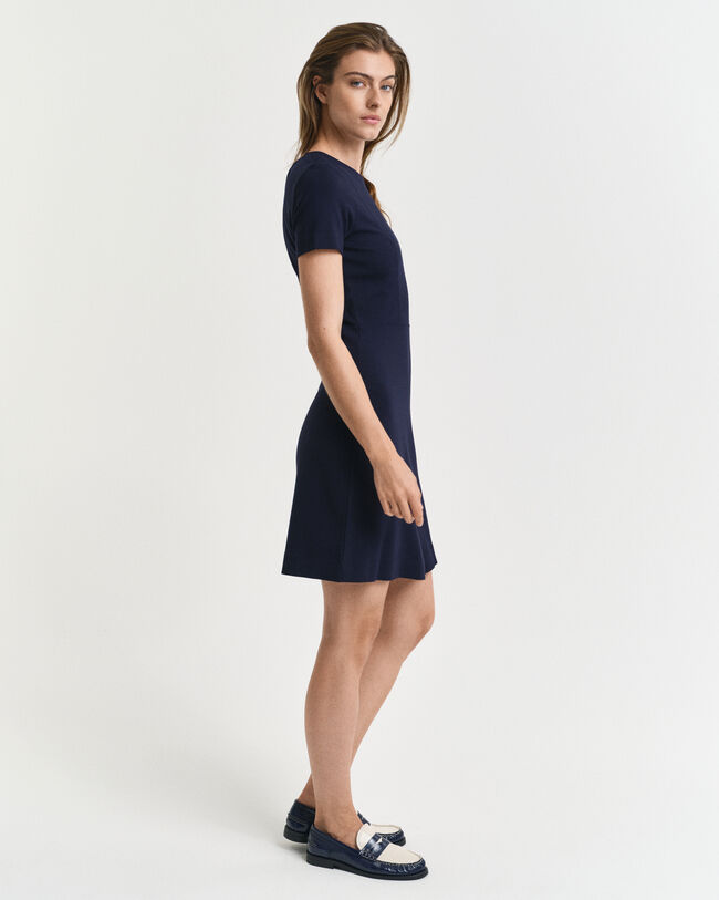 Robe en jersey ajustée et évasée