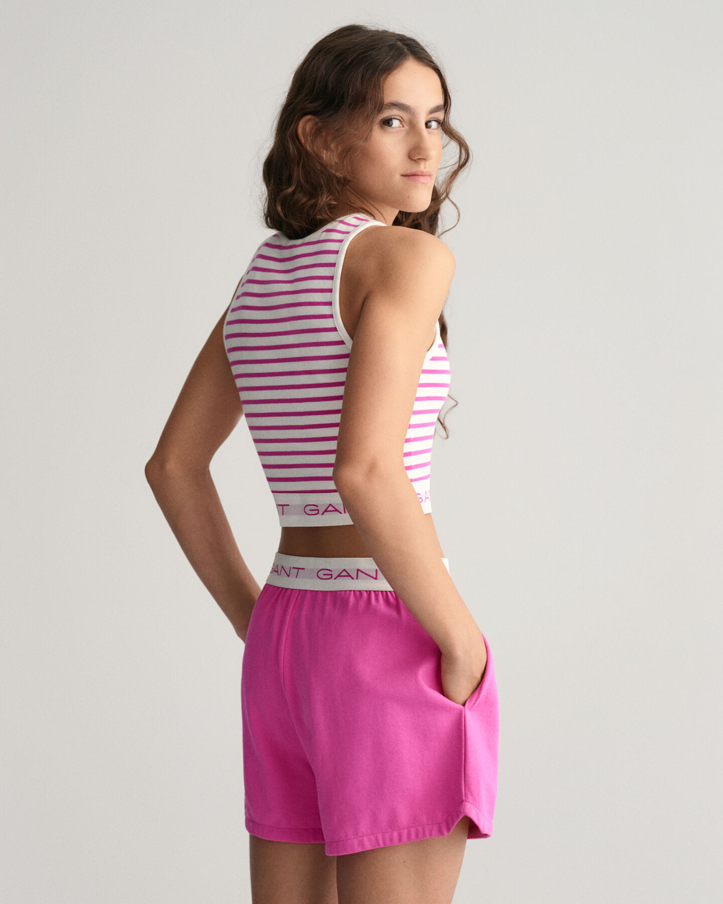 D&eacute;bardeur c&ocirc;tel&eacute; &agrave; rayures Teen Girls