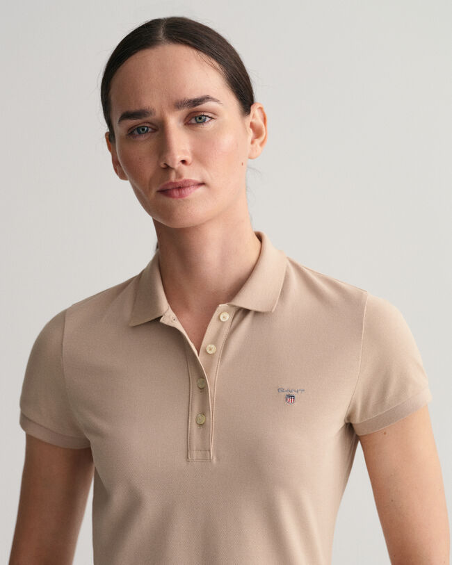 Robe polo en coton piqu&eacute; Original