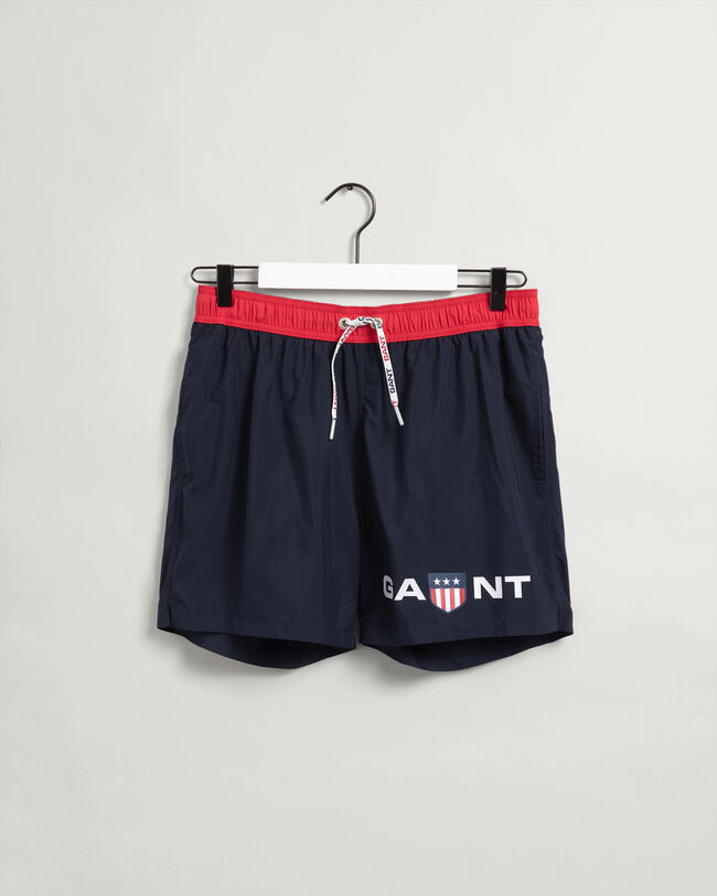 Short de bain classic fit Retro Shield