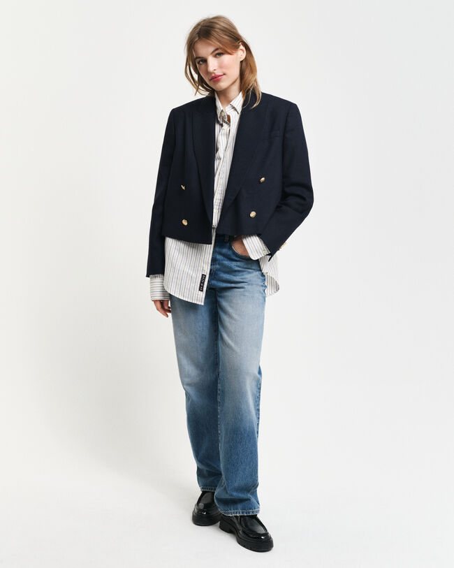 Chemise regular fit en coton Oxford classique à rayures