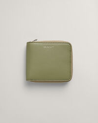 Portefeuille en cuir avec fermeture à zip