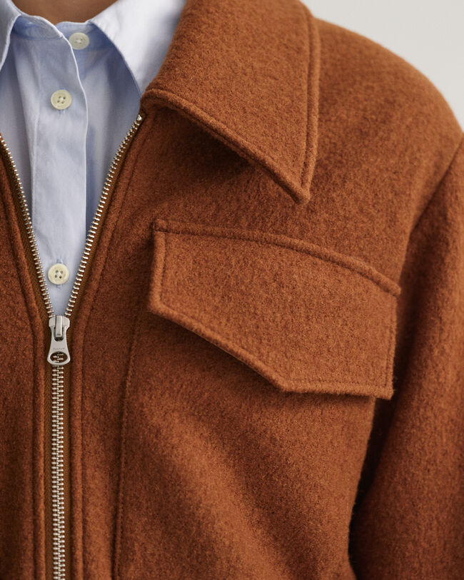 Veste zipp&eacute;e Boucl&eacute;