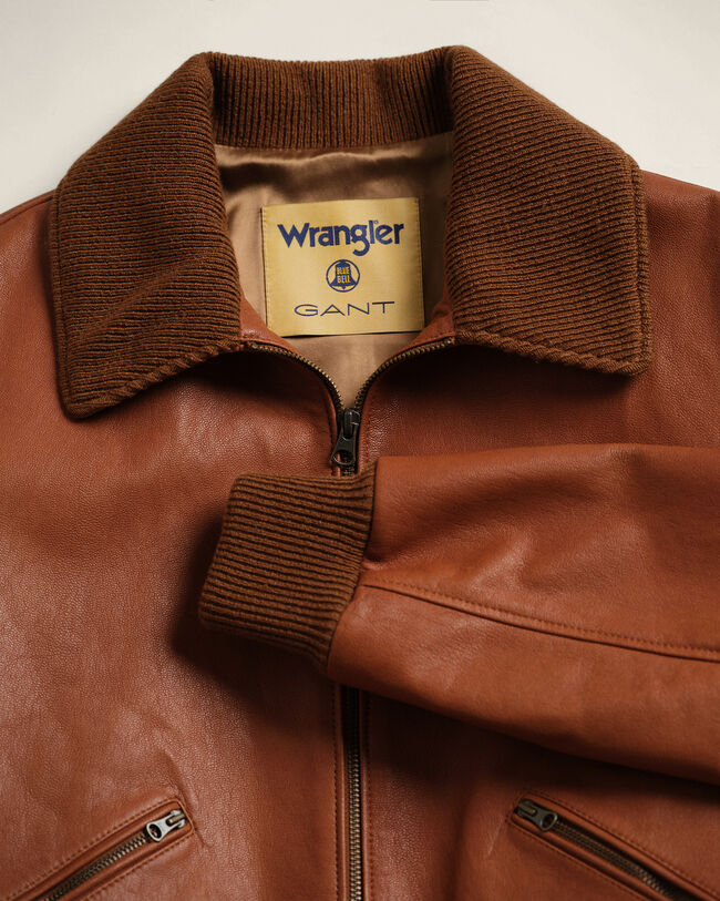 Veste en cuir Wrangler x GANT
