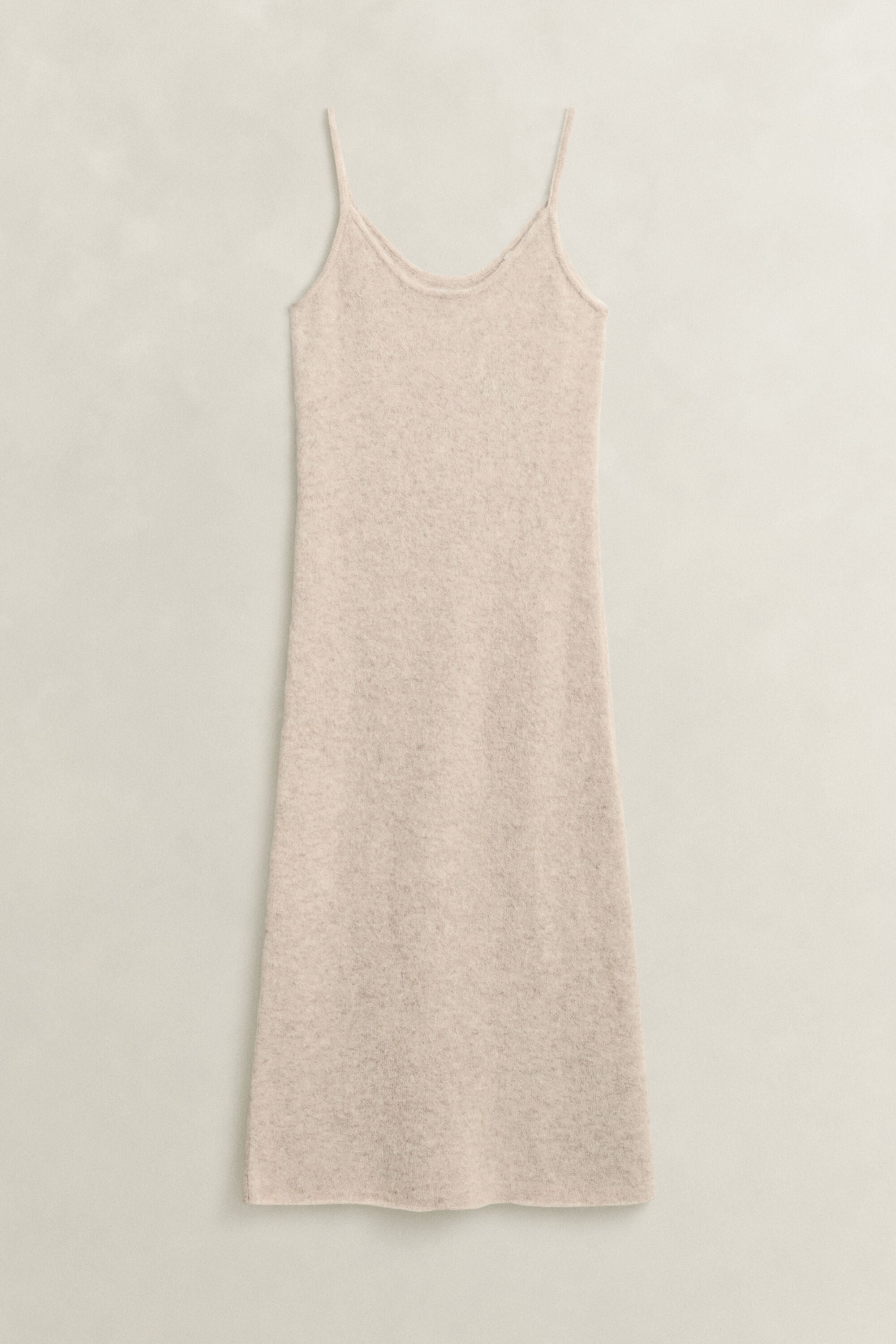 Robe en maille à bretelles en laine d’alpaga mélangée