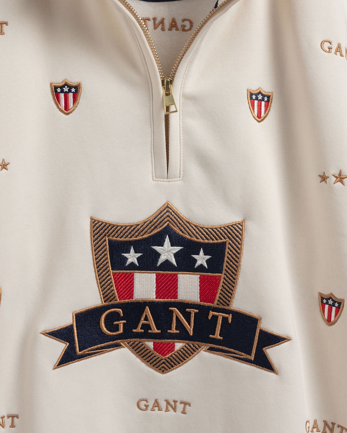 Sweat-shirt &agrave; demi-zip Banner Shield Teens