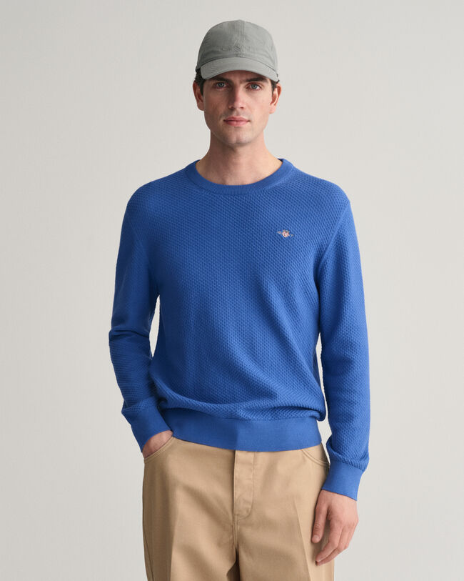 Pull ras du cou en coton Structured