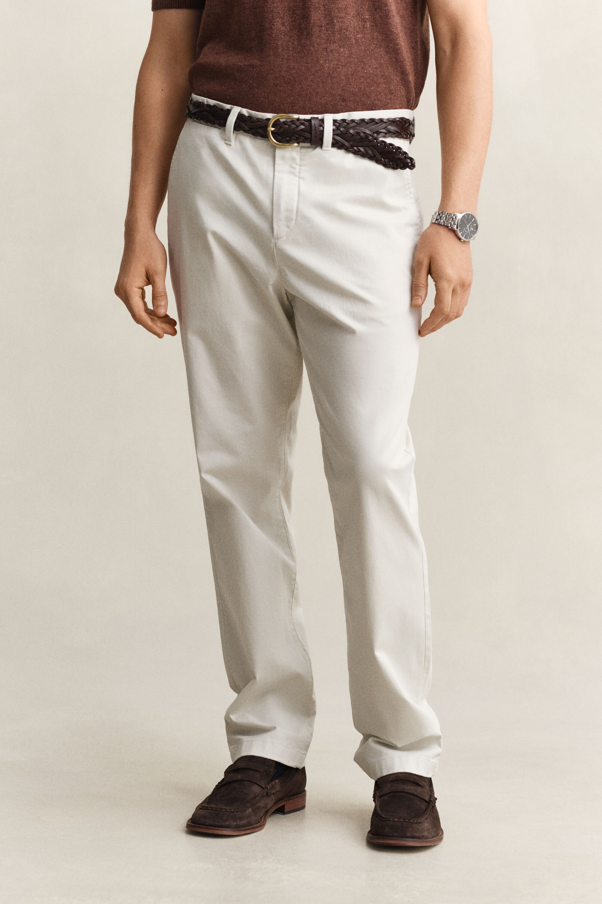 Pantalon chino classique coupe regular