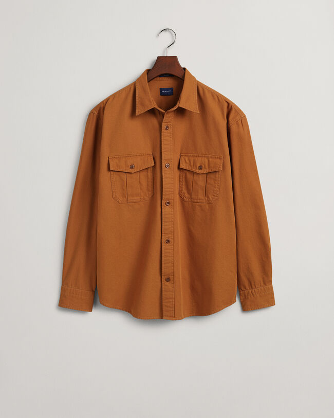 Chemise relaxed fit en serg&eacute;