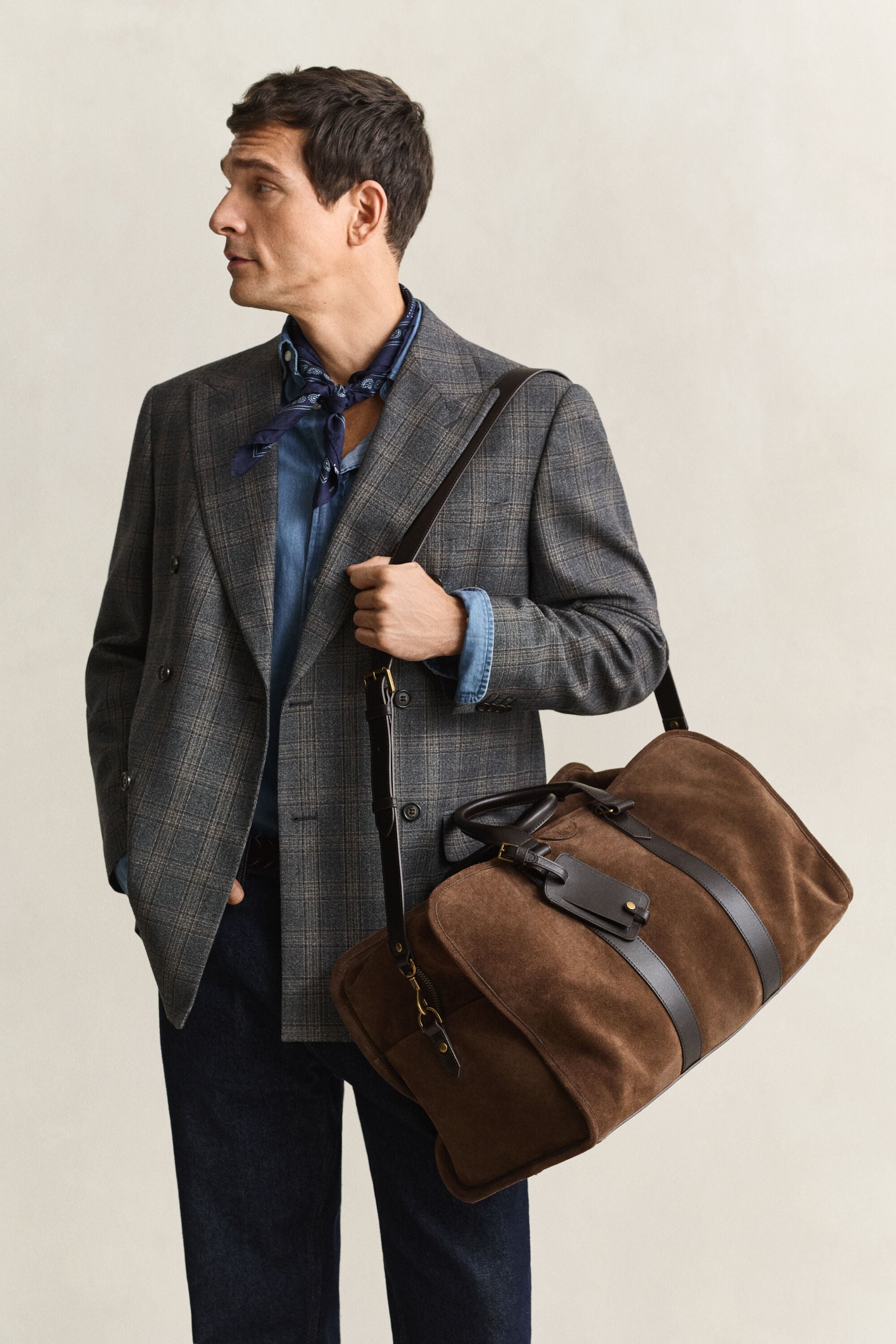 Sac de voyage en daim