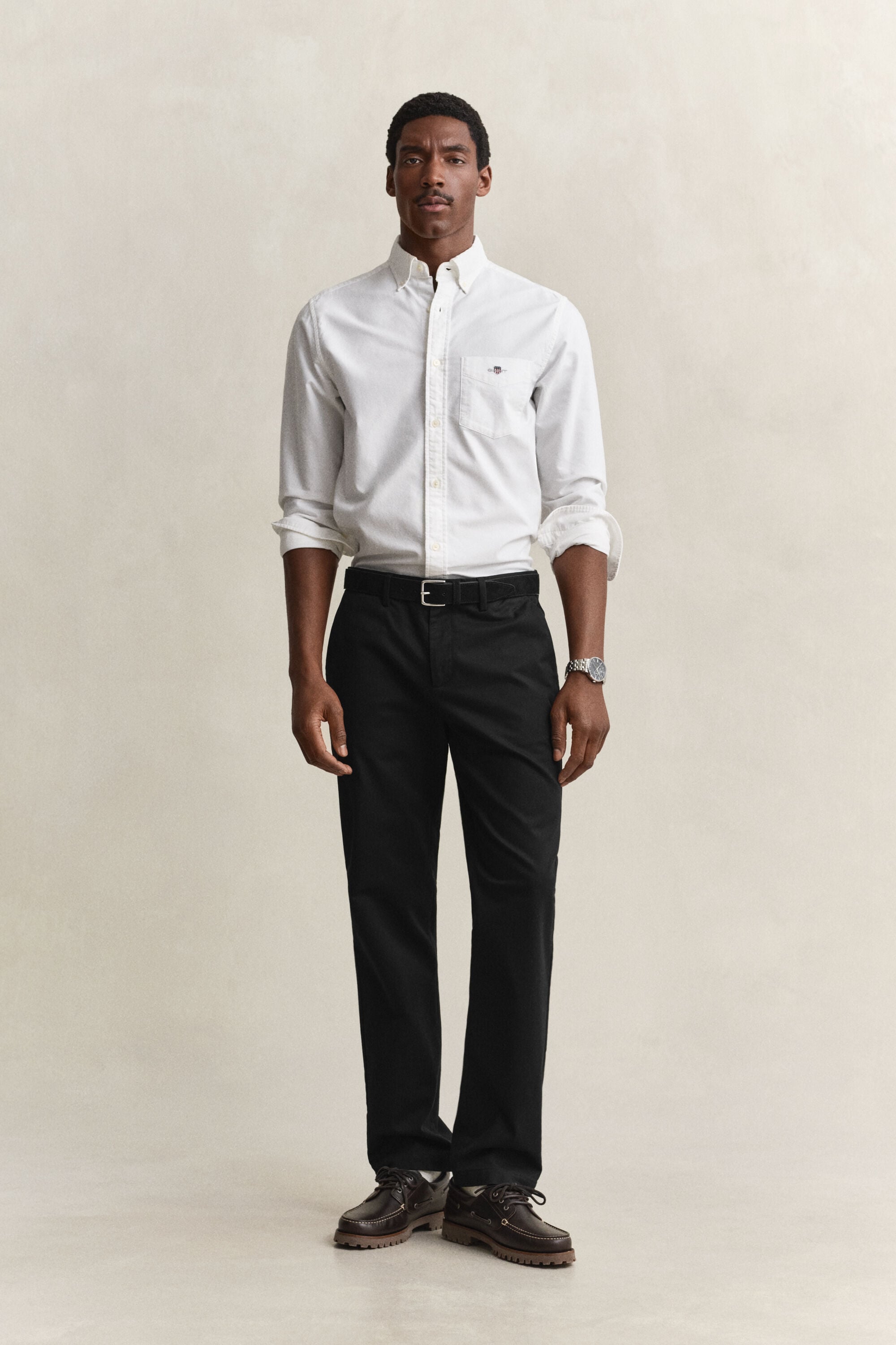 Pantalon chino élégant coupe regular