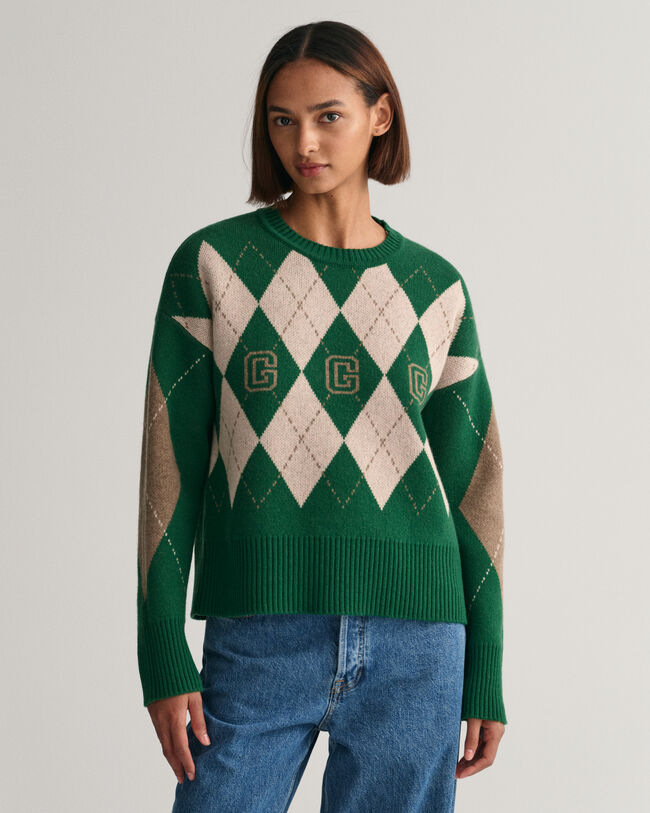 Pull ras du cou ultrafin Argyle