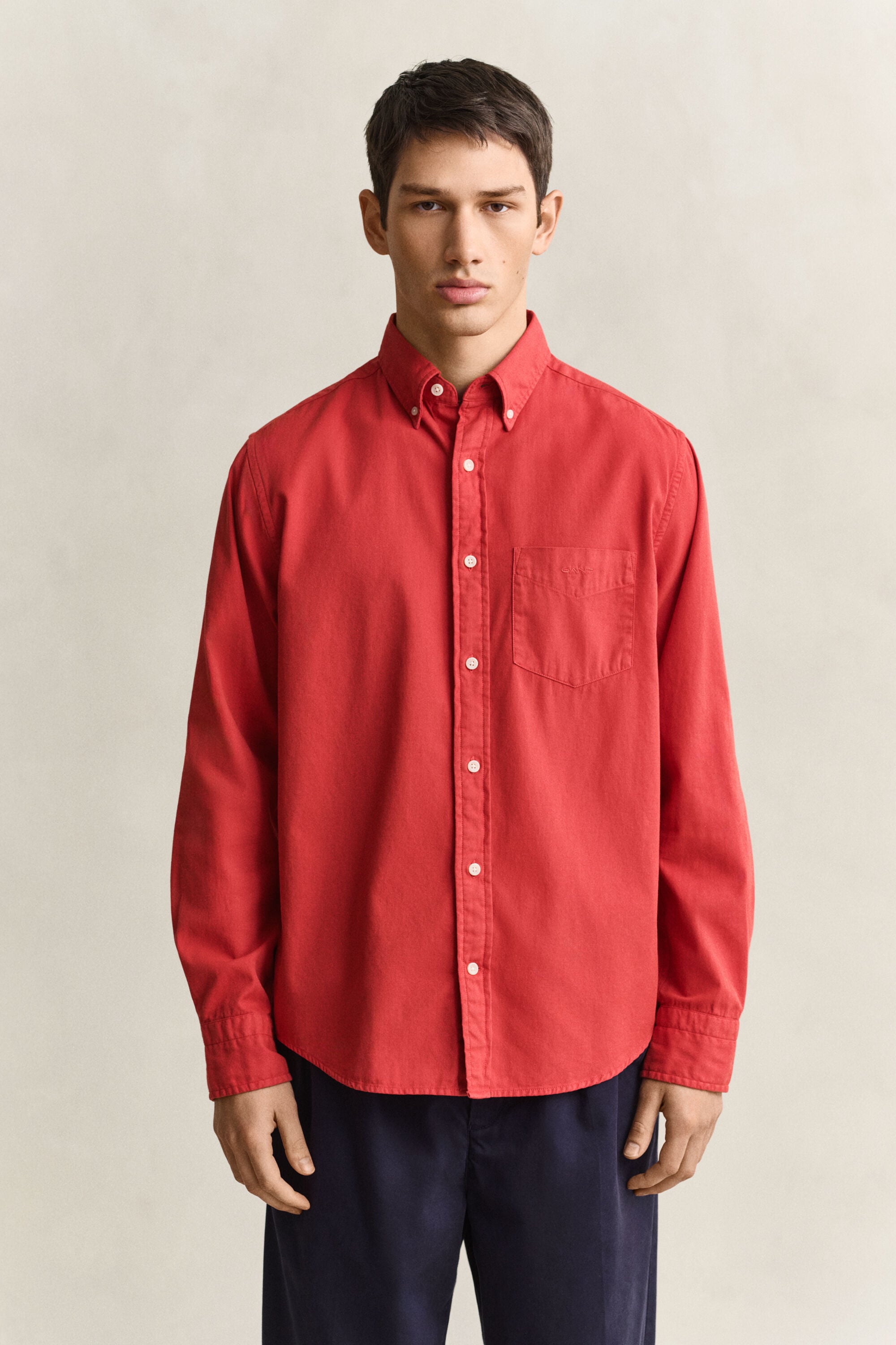 Chemise coupe regular en sergé