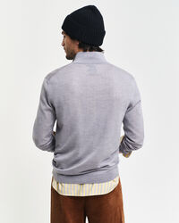 Pull &agrave; demi-zip en laine m&eacute;rinos extrafine