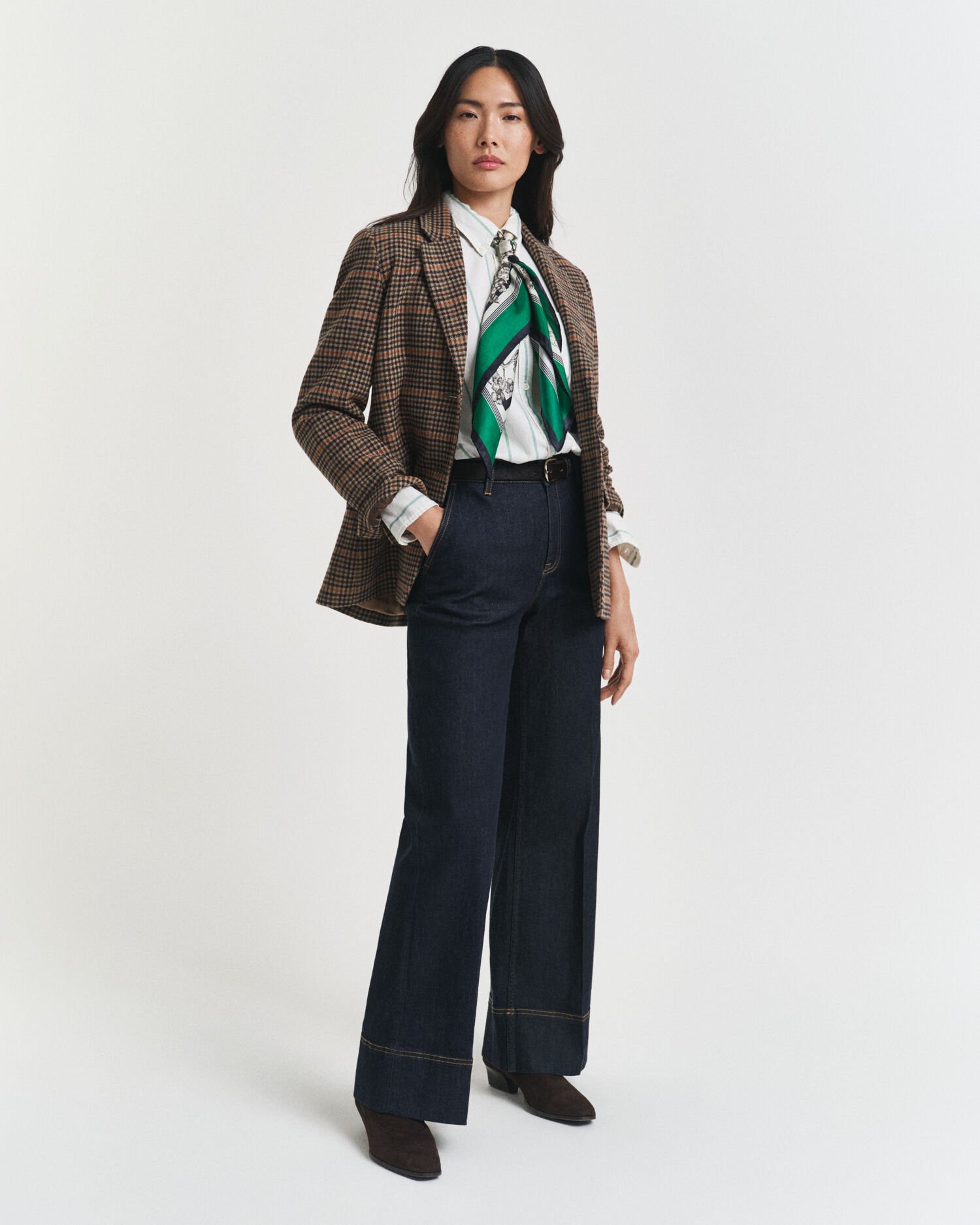 Chemise coupe relaxed classique en coton Oxford à rayures