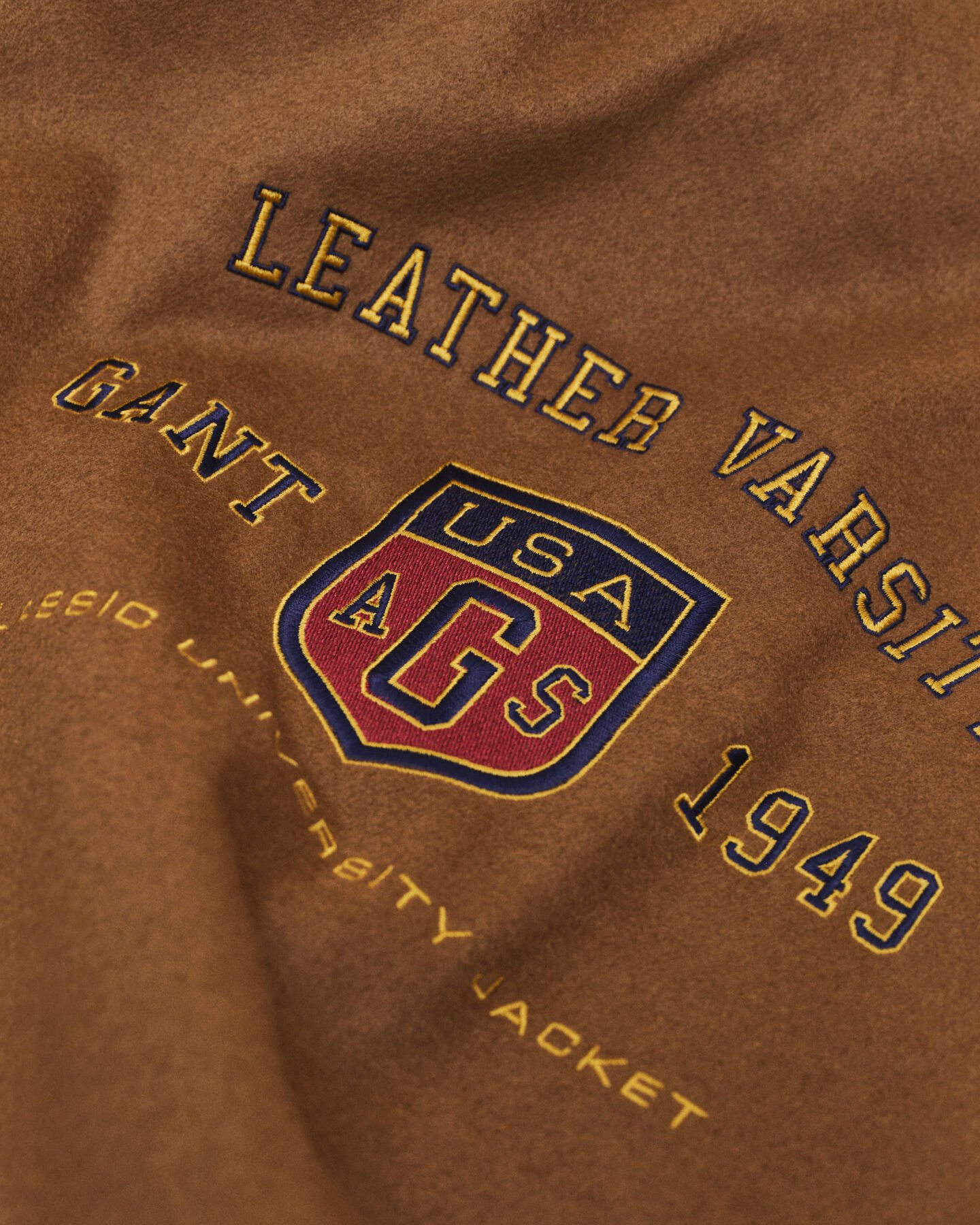 Veste en cuir GANT Varsity Jacket