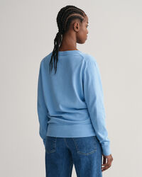 Pull col V en coton léger