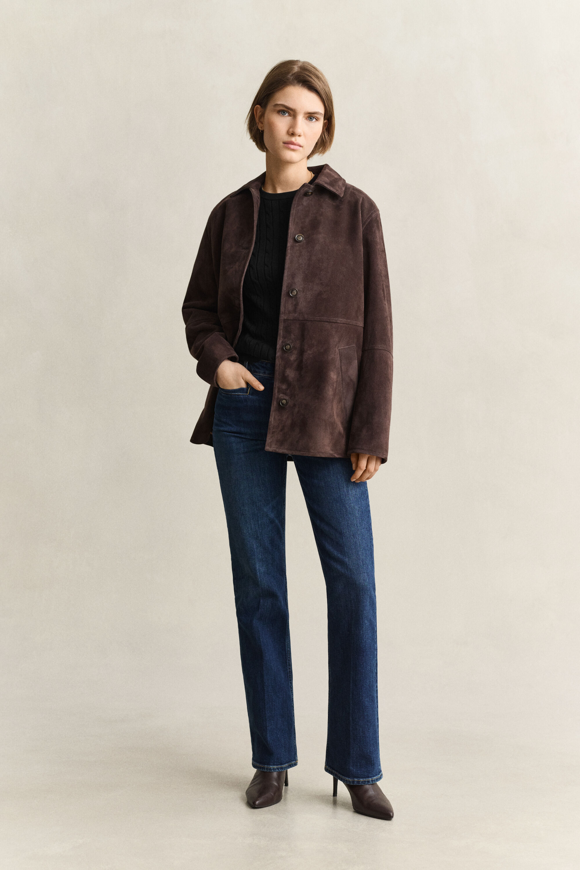 Pull en maille torsadée classique