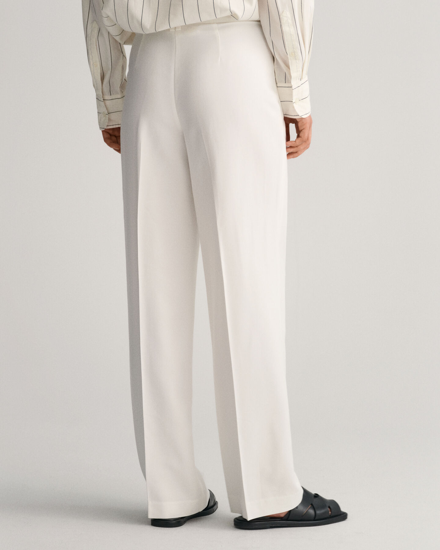 Pantalon relaxed fit plissé