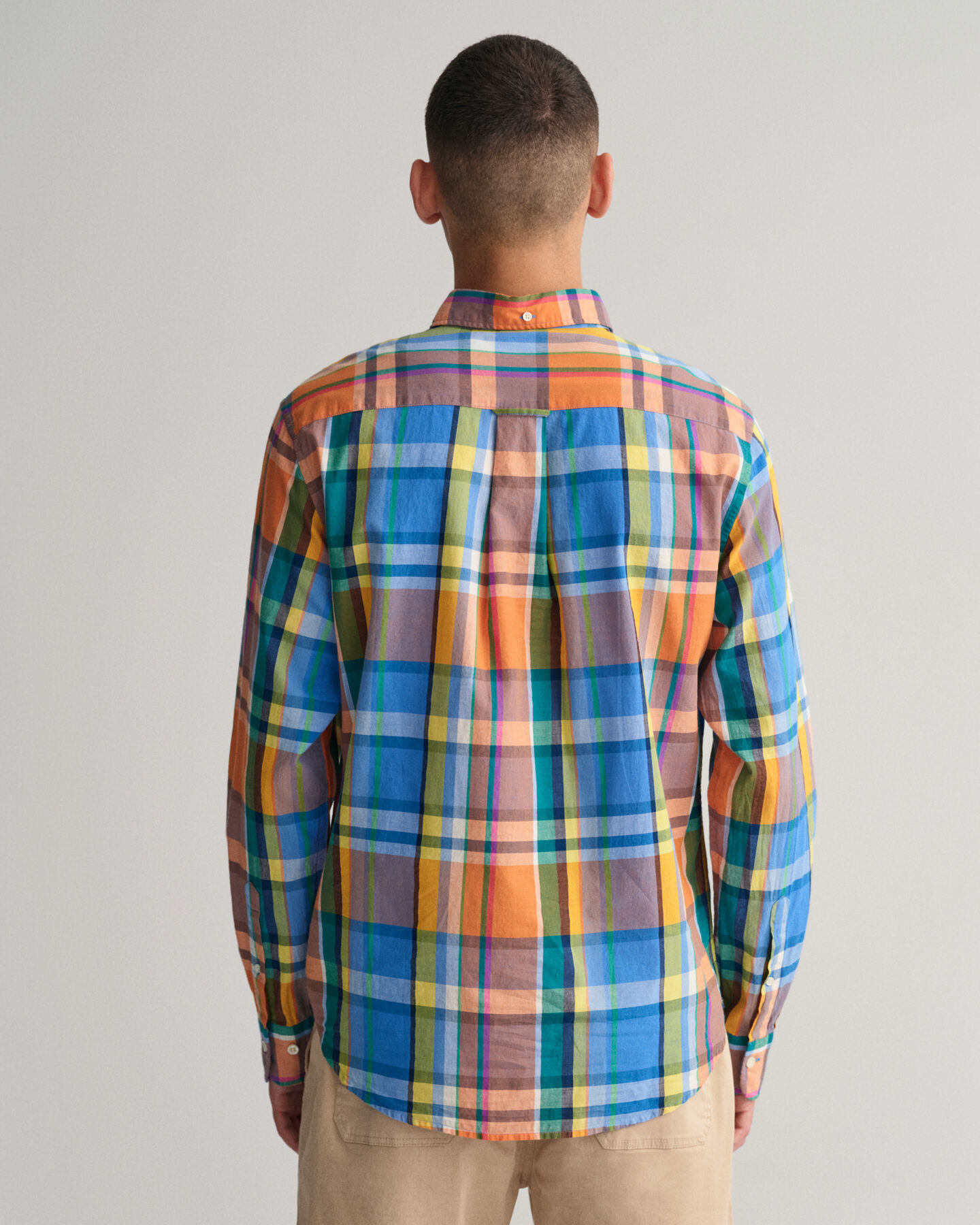Chemise regular fit à carreaux madras colorés