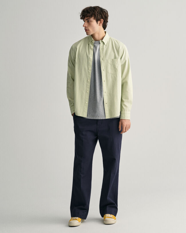 Chemise regular fit en coton Oxford &agrave; rayures Archive