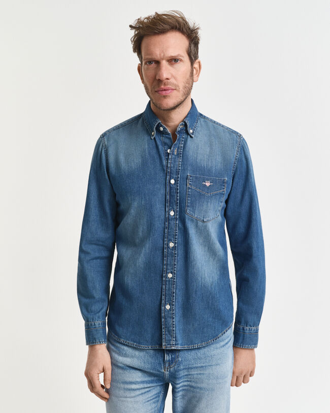 Chemise coupe regular en denim