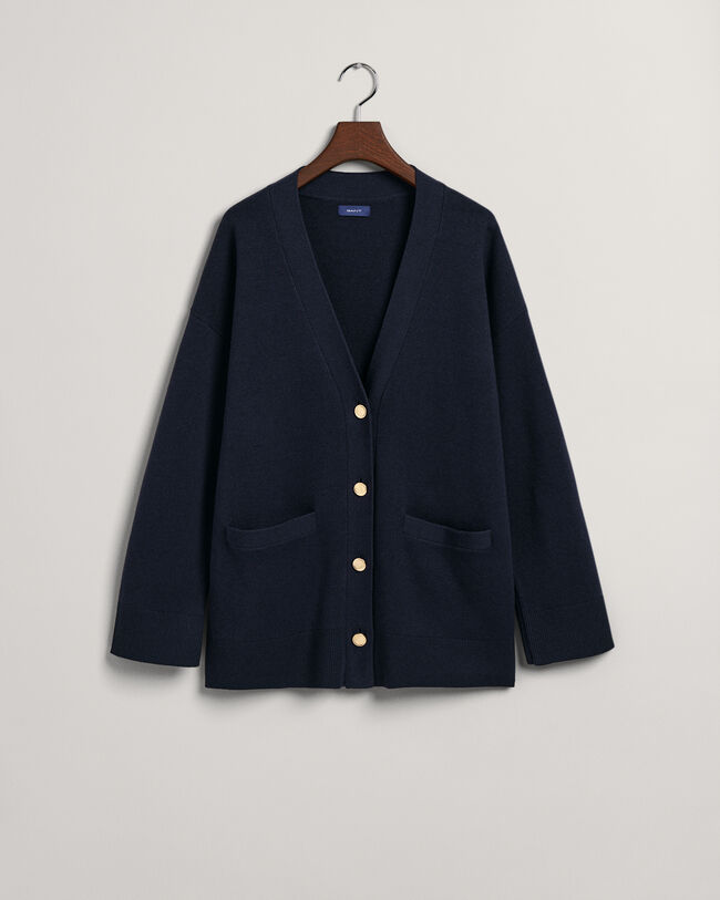 Cardigan relaxed fit à col V