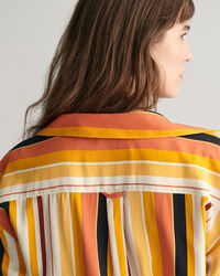 Chemise relaxed fit ray&eacute;e avec liens &agrave; nouer