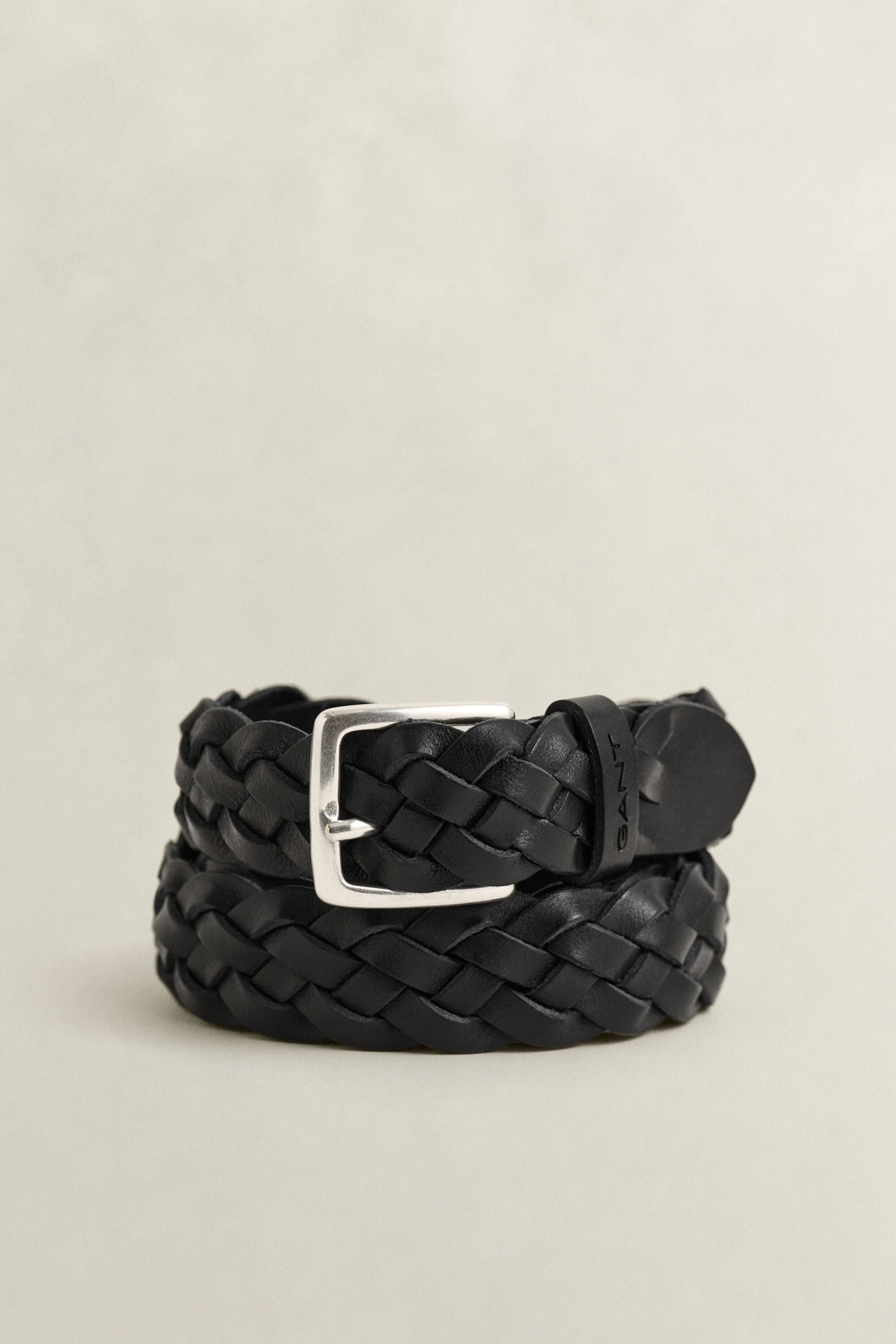 Ceinture en cuir tressé