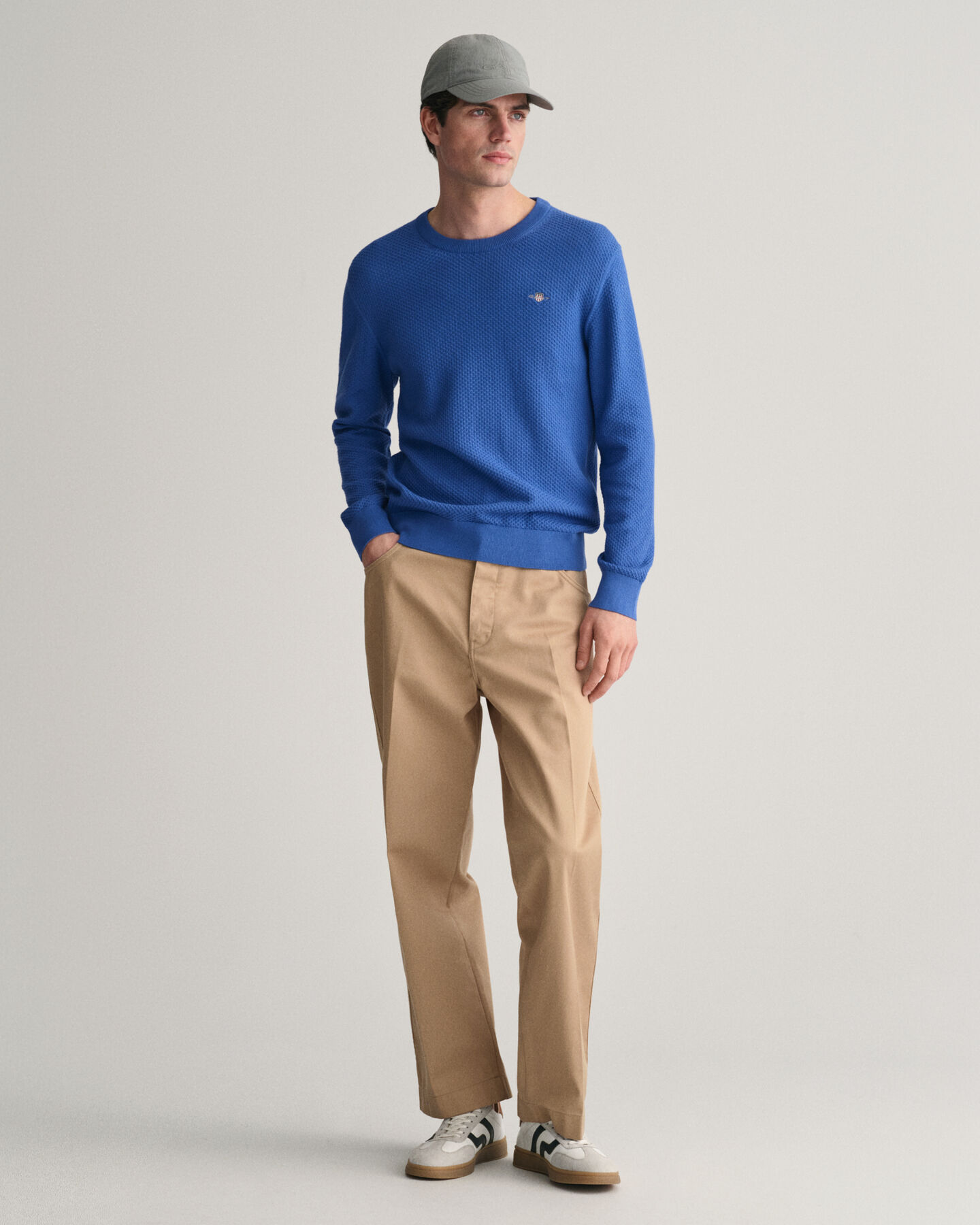 Pull ras du cou en coton Structured