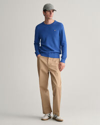 Pull ras du cou en coton Structured