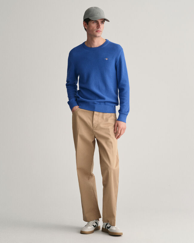 Pull ras du cou en coton Structured