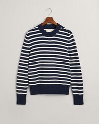 Pull ras du cou en coton Breton Striped Shiny