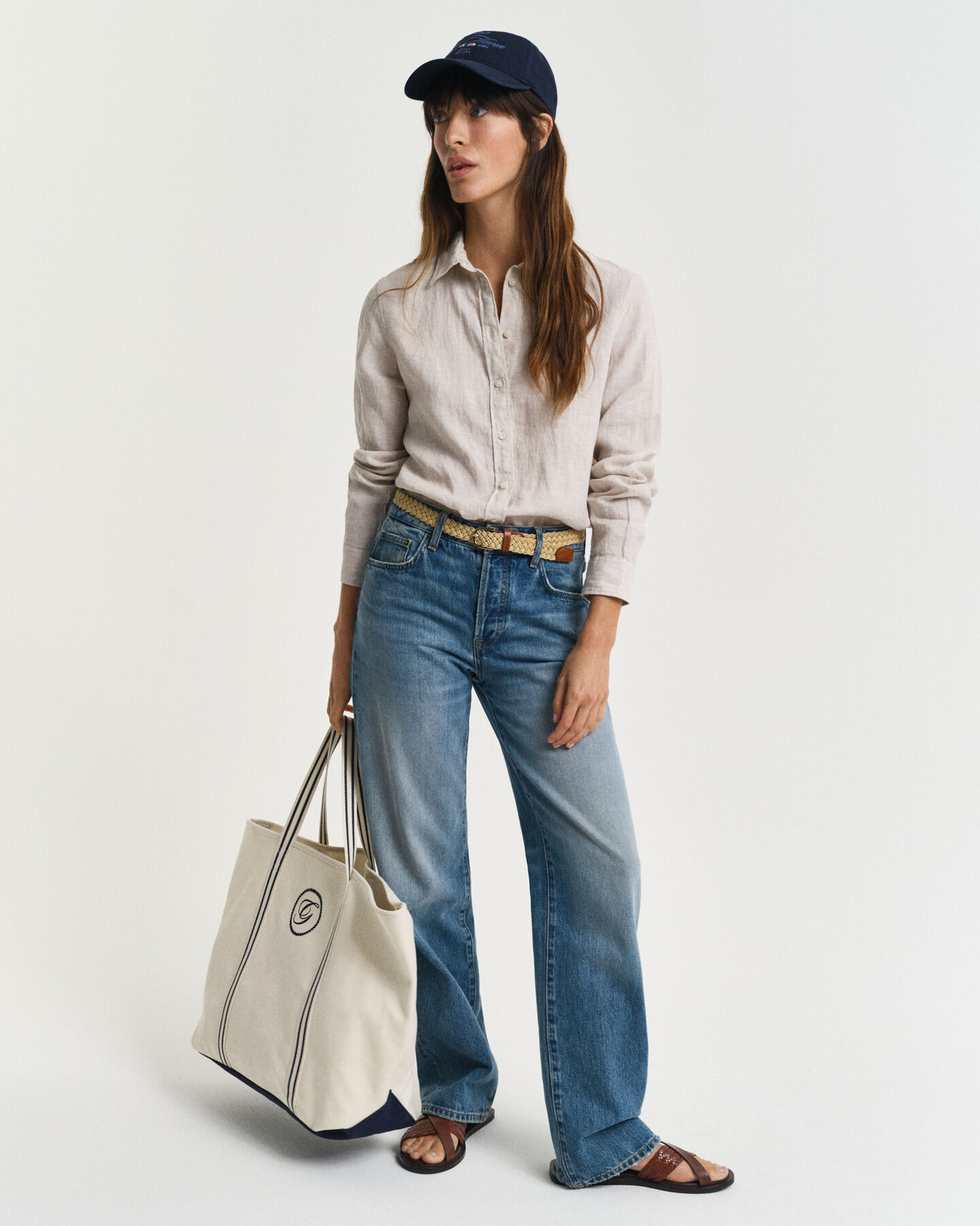 Chemise coupe regular en lin