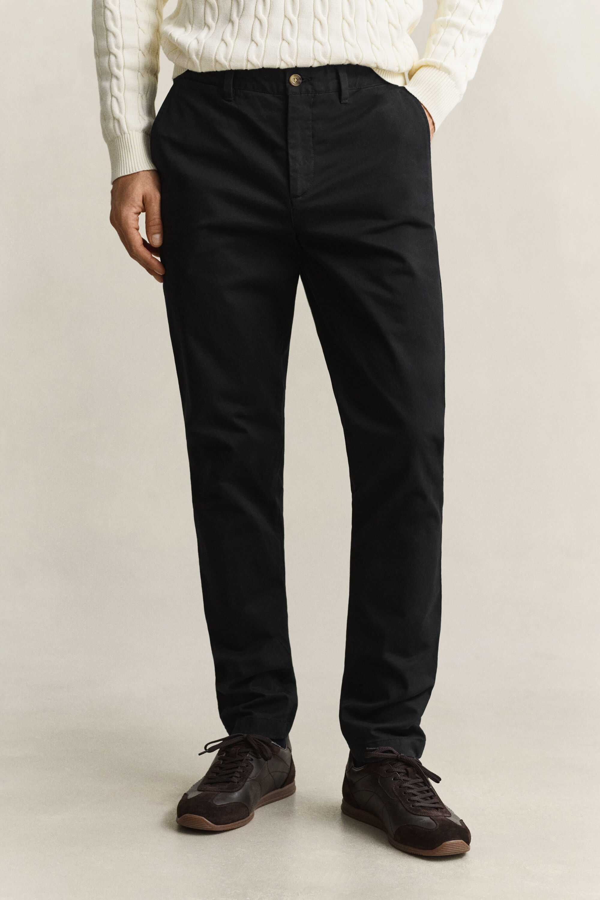 Pantalon chino classique coupe slim
