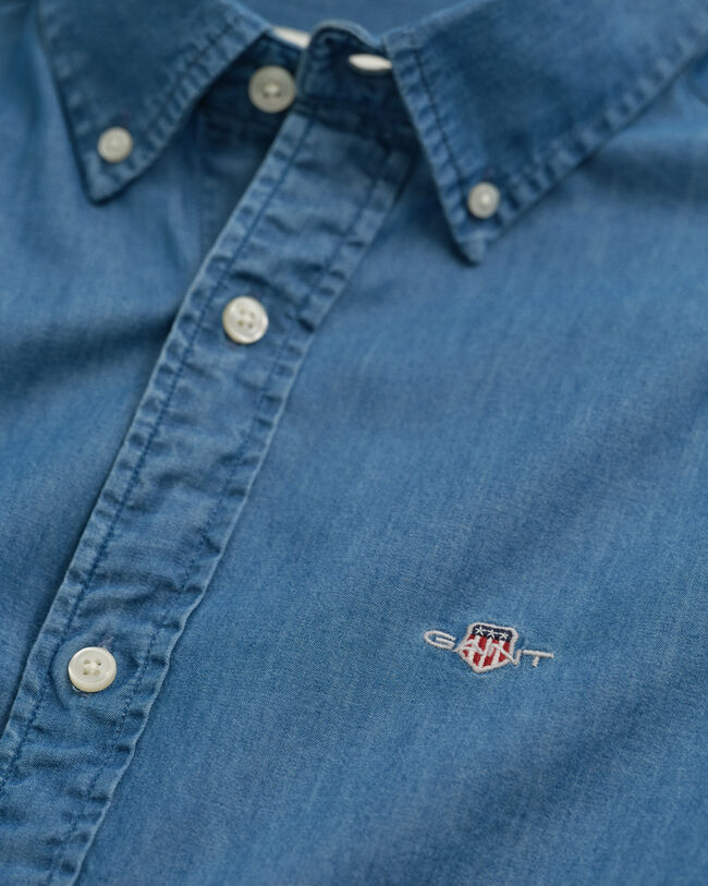 Chemise coupe slim indigo