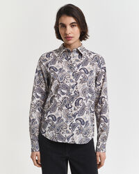 Chemise en voile de coton à motif cachemire