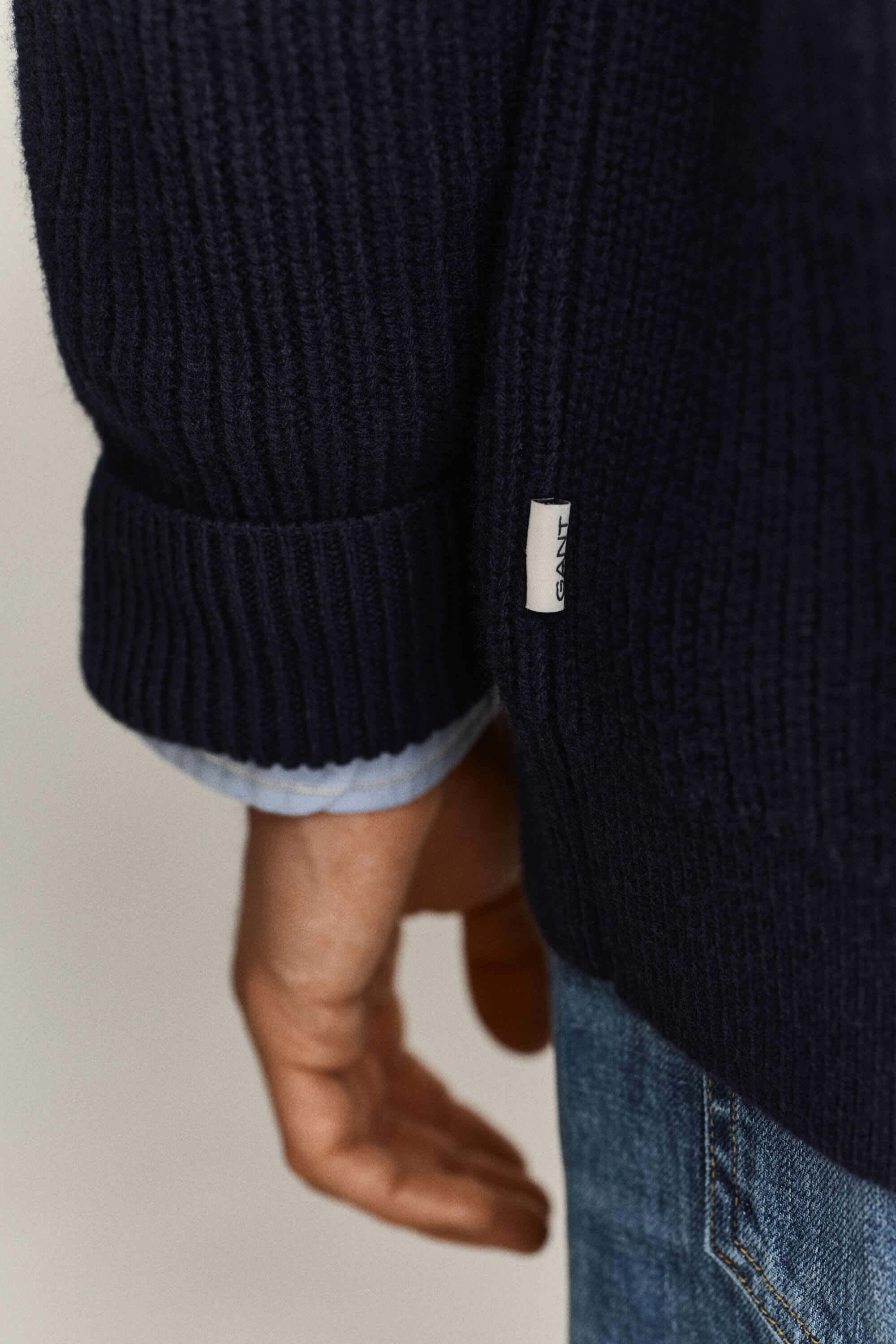 Cardigan en laine mélangée à rayures
