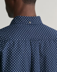 Chemise regular fit &agrave; imprim&eacute; et manches courtes