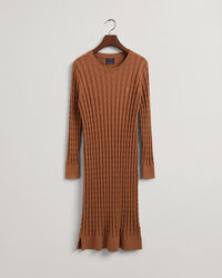 Robe &agrave; torsades prononc&eacute;es