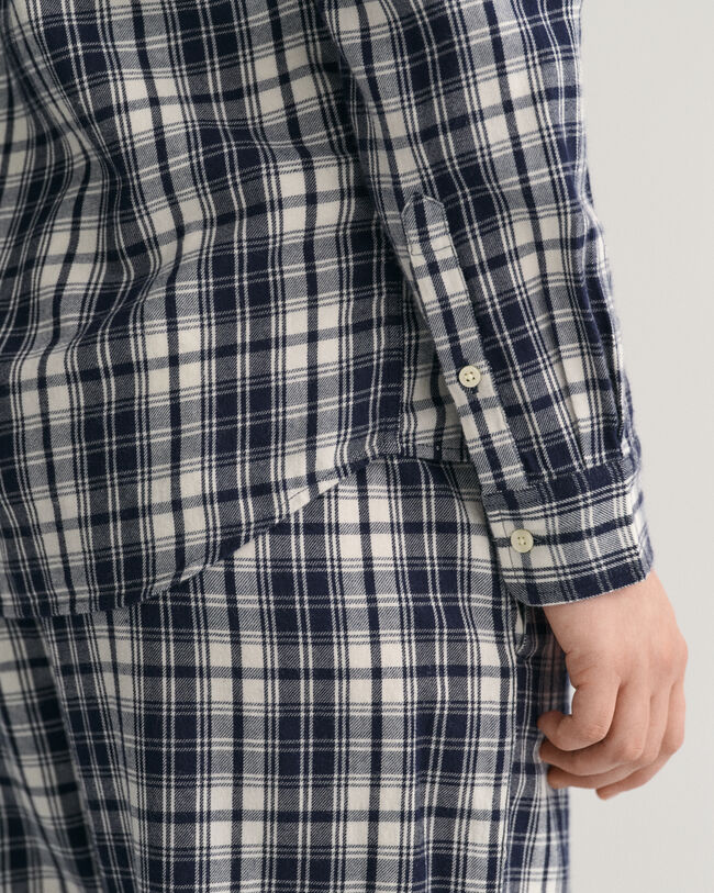 Chemise regular fit en flanelle &agrave; carreaux Teen Boys