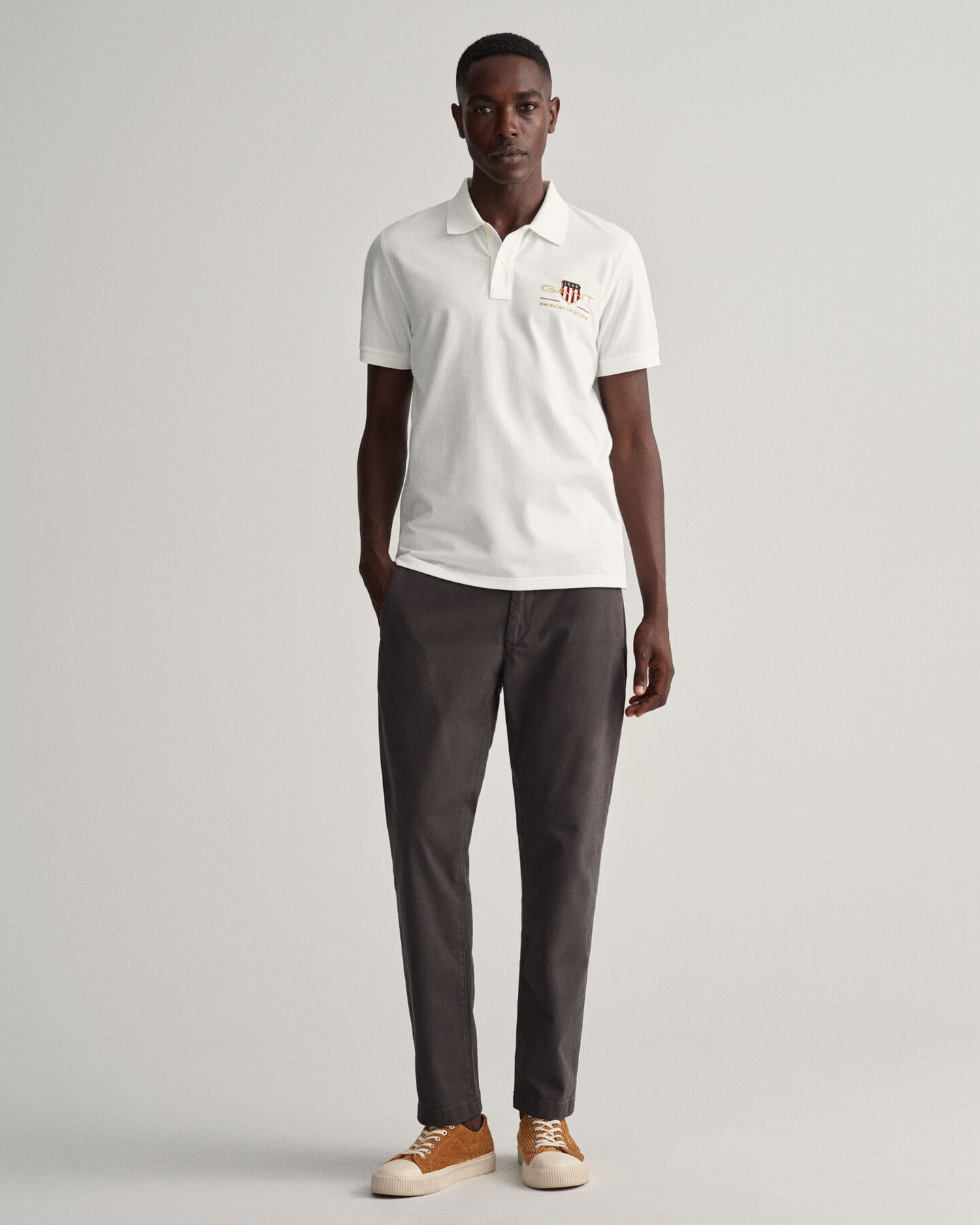 Pantalon chino slim fit Comfort Super Hallden