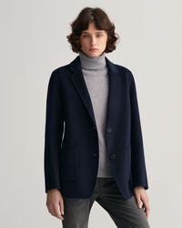 Veste blazer droite cousue main