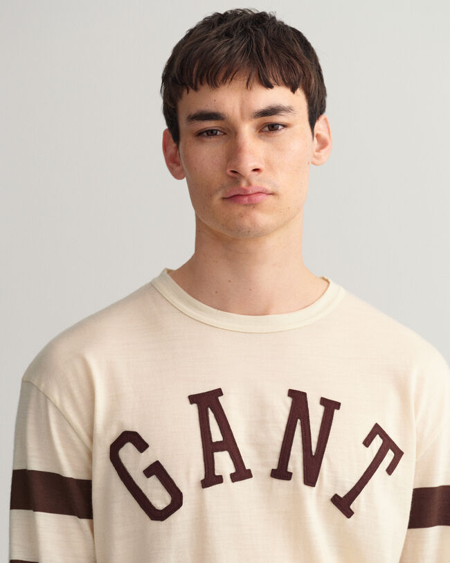 T-shirt &agrave; manches longues en jersey de laine