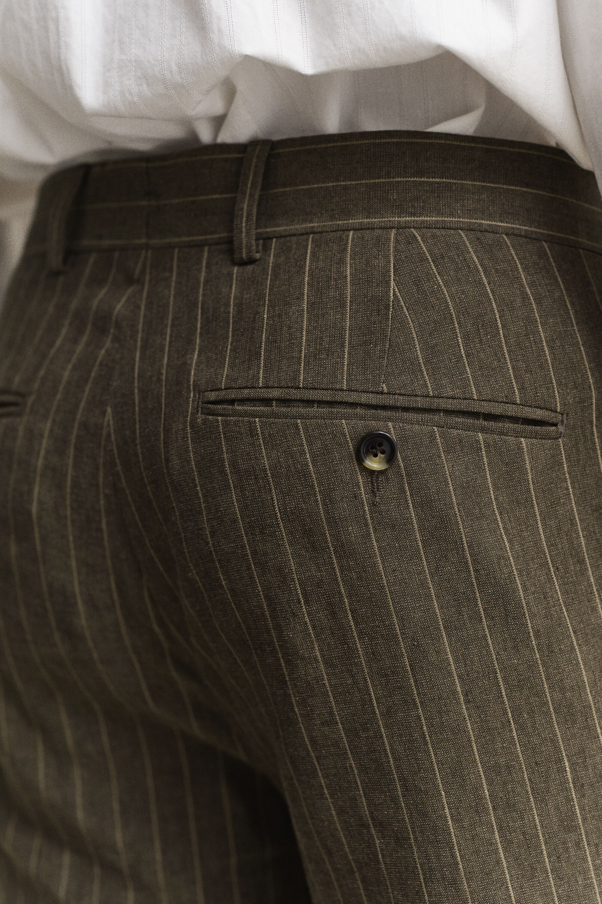 Pantalon de costume à rayures tennis