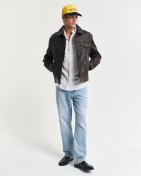 Chemise coupe regular en coton Oxford classique Tattersall